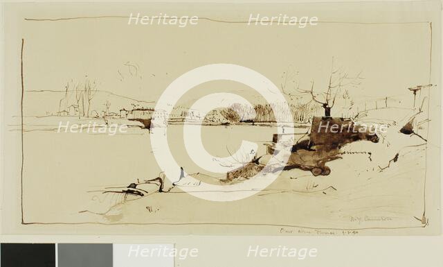 Arno above Florence, 247. Creator: David Young Cameron.