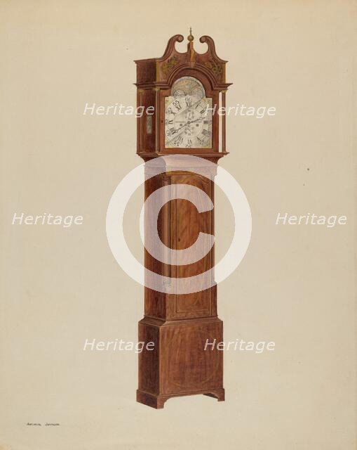 Tall Clock, c. 1938. Creator: Arthur Johnson.