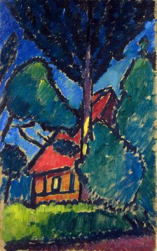 Landscape with a Red Roof', c1911.