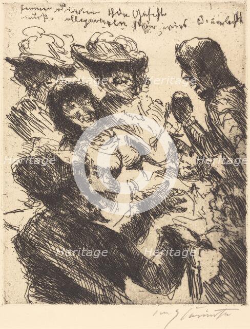 Einer dirne schön gesicht muss allgemein sein wie's sonnenlicht..., 1923. Creator: Lovis Corinth.