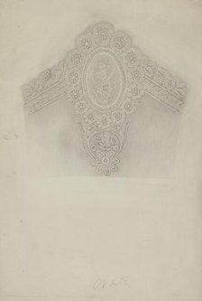 Lace Collar, 1935/1942. Creator: Richard Whitaker.