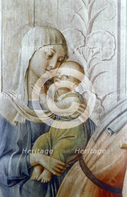 'St Laurence giving alms to the Poor' (detail), mid 15th century. Artist: Fra Angelico