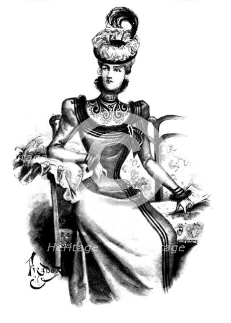 Ladies' Page: a Princesse dress, 1898. Creator: Picador.