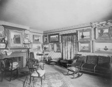 Interior of Parker Mann house, "Tanglebank," Kalorama Avenue, N.W., Washington, D.C., c1890 - c1910. Creator: Frances Benjamin Johnston.