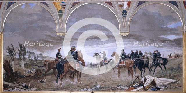 The Battle of Solferino, 1886. Artist: Cassioli, Amos (1832-1891)