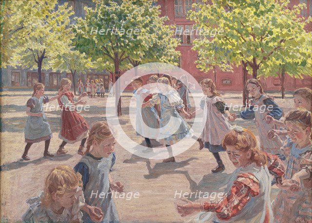 Playing Children, 1907-1908. Artist: Hansen, Peter (1869-1928)