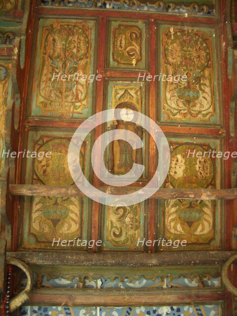 Painted wood interior, Dar Essid Museum, Sousse, Tunisia, 2009.  Creator: Amanda Waite.