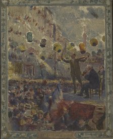 Esquisse pour la mairie du 12ème arrondissement de Paris : Le bal du 14 Juillet, c.1910. Creator: Claude Charles Bourgonnier.