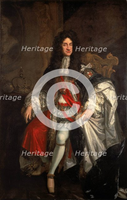 Portrait of Charles II of England (1630-1685), ca 1685.