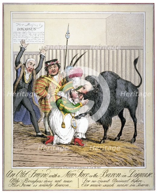 'An old friend with a new face or the baron in disguise', 1821. Creator: Anon.
