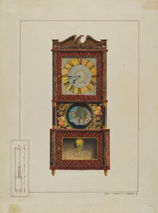 Mantle Clock, c. 1938. Creator: Ernest A Towers Jr.