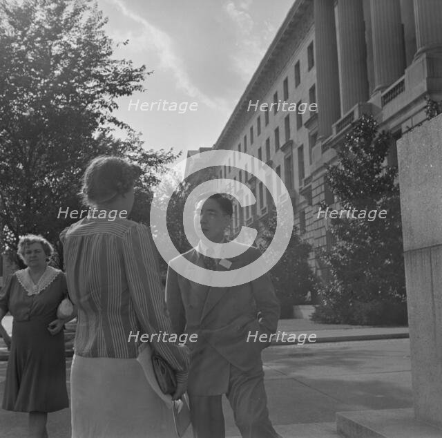 International student assembly, Washington, D.C, 1942. Creator: Gordon Parks.