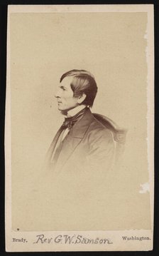 Portrait of Rev. George Whitefield Samson (1819-1896), Before 1896. Creator: Mathew Brady.