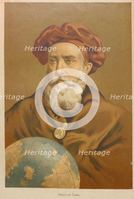 Portrait of Vasco de Gama, 1879. Creator: Planella y Rodríguez, Juan (1849-1910).