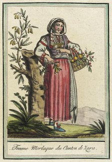 Costumes de Différents Pays, 'Femme Morlaque du Canton de Zara', c1797. Creator: Jacques Grasset de Saint-Sauveur.