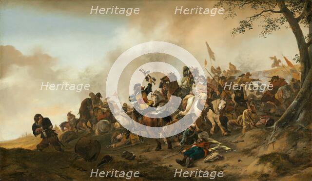 Battle Scene, c. 1645/1646. Creator: Philip Wouverman.