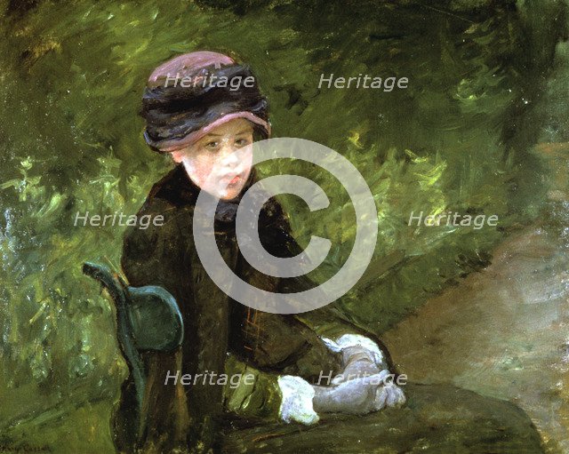 'Young Lady in the Park', c1880. Artist: Mary Cassatt