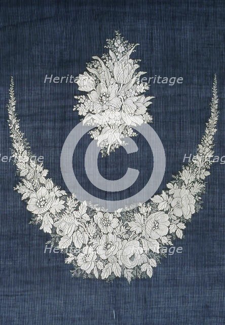 Panel to be Used as Dress or Gown Inserts, France, Mid-19th century. Creator: Unknown.