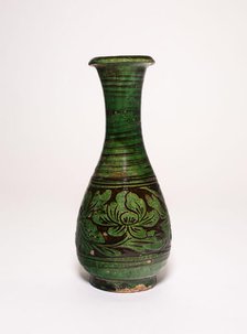 Baluster-Shaped Vase with Peony Flowers, Jin dynasty (1115-1234). Creator: Unknown.