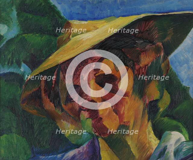 Ritratto della signora Busoni, 1916. Creator: Boccioni, Umberto (1882-1916).