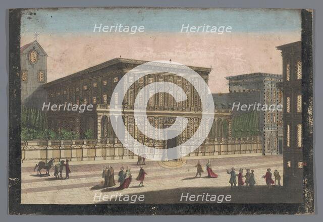 View of the Palazzo Doria-Tursi in Genoa, 1700-1799. Creator: Unknown.