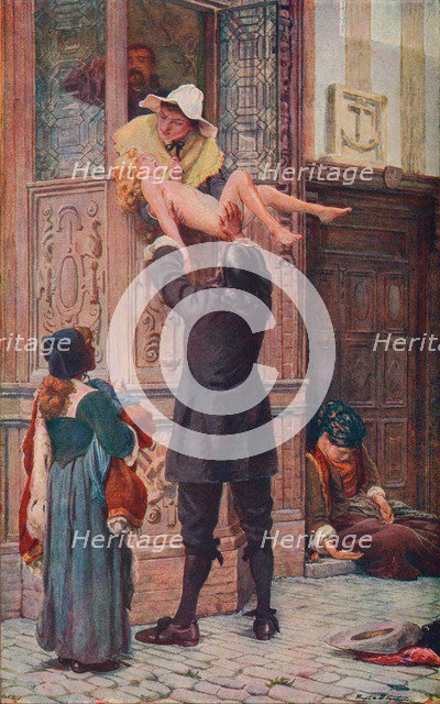 'Reduced from the Plague, London, 1665' (1905). Artist: Unknown.