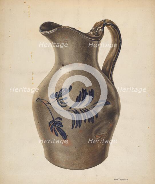 Pitcher, c. 1938. Creator: John Tarantino.