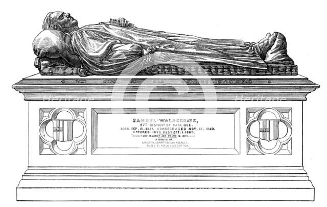 Monument of the late Right Rev. Dr. S. Waldegrave, Bishop of Carlisle, 1873. Creator: Unknown.