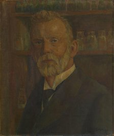 Portrait of Paul Ehrlich (1854-1915) , c. 1920. Creator: Voigt, Franz Wilhelm (1867-1949).