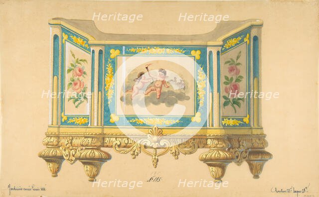 Design for a Jardiniere, 19th century. Creator: Anon.