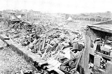 The Cyclone at Louisville, Kentucky, US: Tobacco Warehouse, Tenth Street and Main Street, 1890. Creator: Unknown.