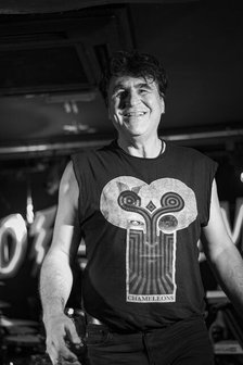 Mark Burgess, The Chameleons live at the Boileroom, Guildford, Surrey, July 2023. Creator: Annapaola Marchesani.