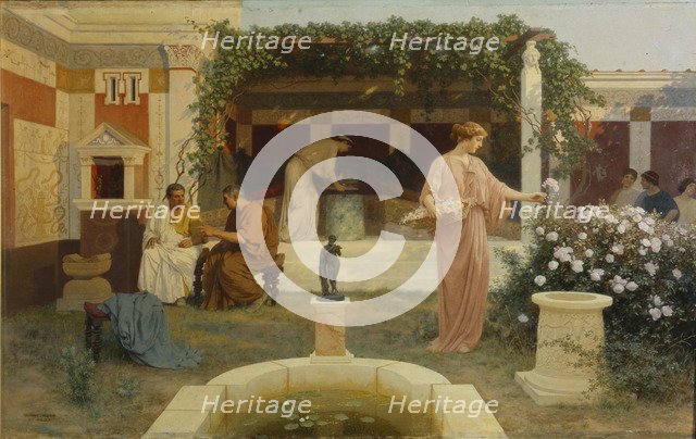 Ancient Courtyard, 1896. Artist: Bakalowicz, Stepan Vladislavovich (1857-1947)