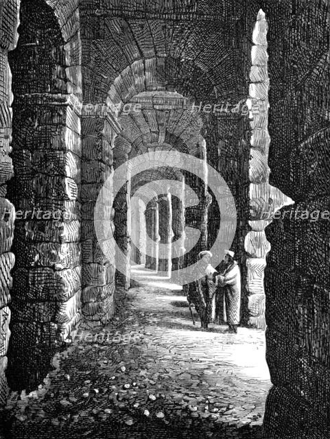 Interior of the Coliseum at El Djem, near Tunis, 1874. Creator: Unknown.