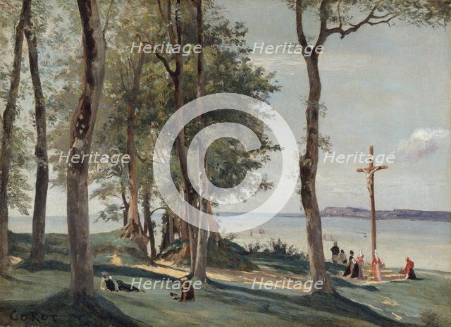 Honfleur: Calvary, ca. 1830. Creator: Jean-Baptiste-Camille Corot.