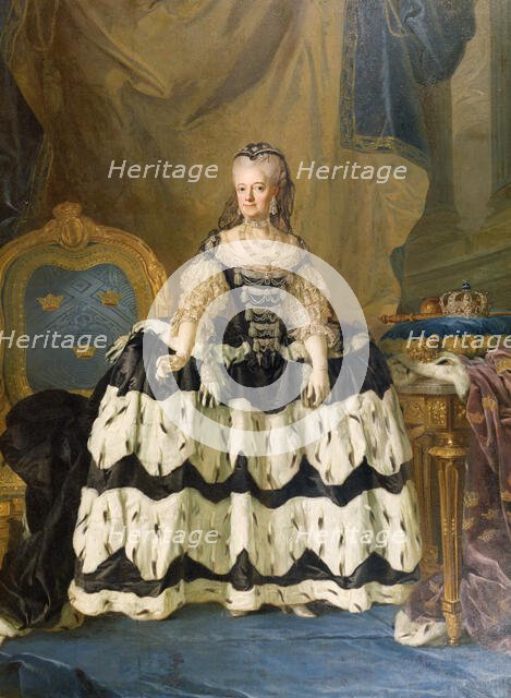 The Dowager Queen Lovisa Ulrika of Sweden, 1775. Creator: Lorens Pasch the Younger.