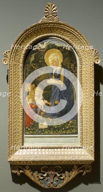 Virgin and Child with Angels, c. 1460. Creator: Filippo Lippi (Italian, c. 1406-1469), follower of.