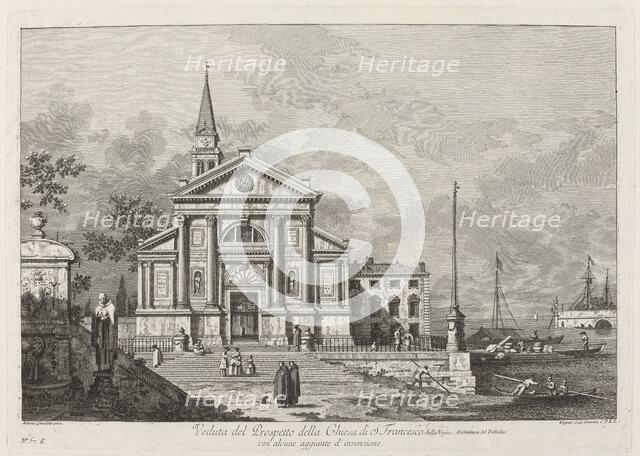 Veduta del Prospetto della Chiesa del S. Francesco, 1742. Creator: Joseph Wagner.