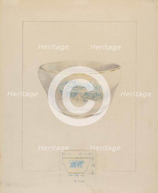 Bowl, 1935/1942. Creator: Joseph Sudek.