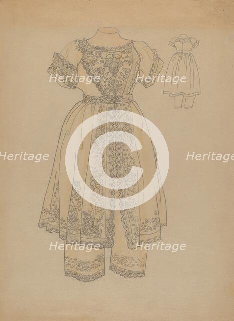 Child's Dress, c. 1936. Creator: Melita Hofmann.