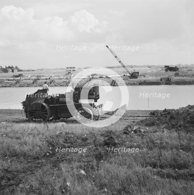 Fens gas pipeline, Cambridgeshire, 20/09/1967. Creator: John Laing plc.