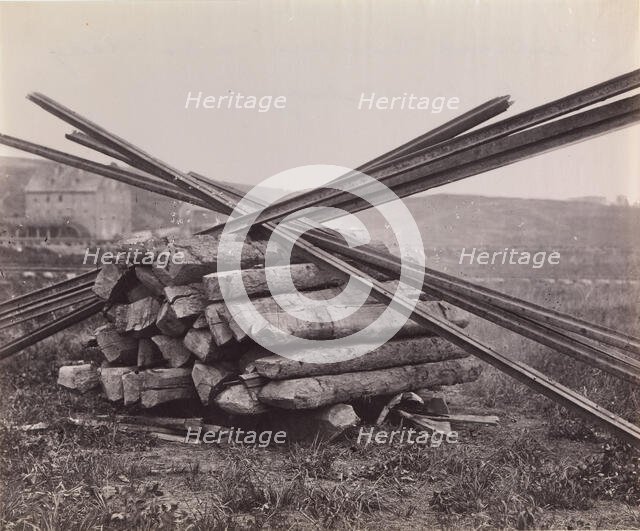 Confederate Method of Destroying Rail Roads at McCloud Mill, Virginia, 1863. Creator: Andrew Joseph Russell.