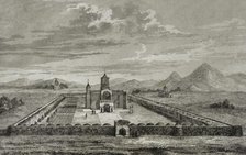The three churches, Echmiatzin or Ejmiatsin, Armenia, 1838. Creator: J. Arnout.