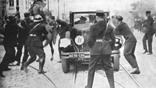 The assassination of Alexander I, King of Yugoslavia, Marseilles, France, 9 October 1934. Artist: Unknown
