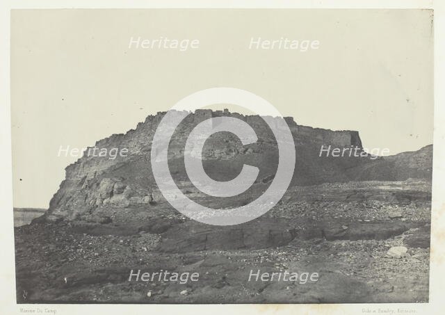 Forteress D'Ibrym (Ancienne Premmis), Vue Prise Au Sud; Nubie, 1849/51, printed 1852. Creator: Maxime du Camp.