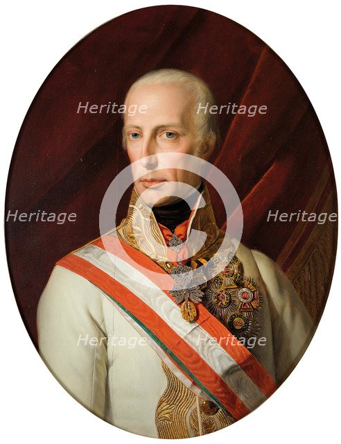 Portrait of Holy Roman Emperor Francis II (1768-1835), 1827.