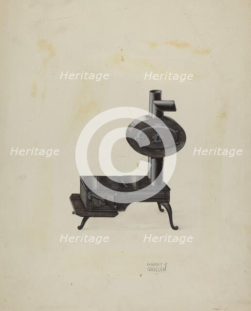 Stove, c. 1937. Creator: Harry Grossen.