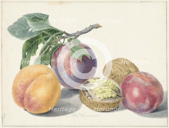 Still life with fruits, 1714-1760. Creator: Michiel van Huysum.