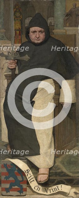 Willem van Saeftinghe, Lay Brother of Ter Doest Abbey, (c1280s), 1879. Creator: Jan Van Beers.