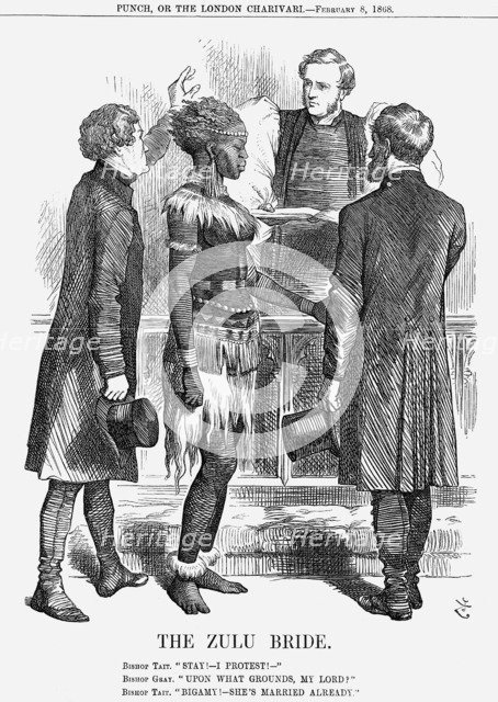 'The Zulu Bride', 1868.  Artist: John Tenniel